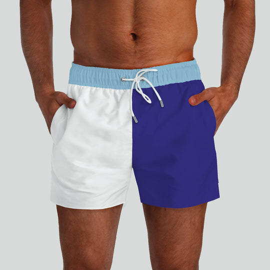 Outer Banks Navy & White Swim Shorts