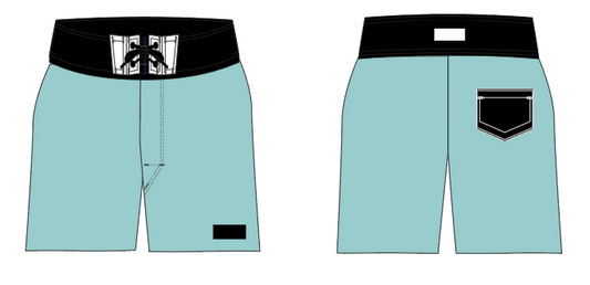 Solid 7 ~ seafoam/black/white board shorts (Summer 2024) **