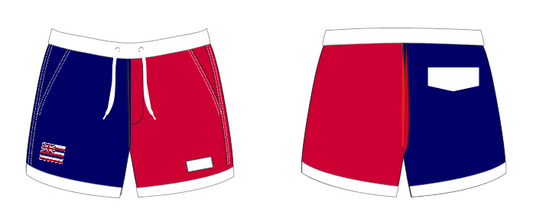 State 11 ~ navy/red/white HAWAII-1 swim shorts (Summer 2024)
