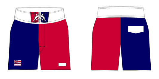 State 11 ~ navy/red/white HAWAII-1 board shorts (Summer 2024)