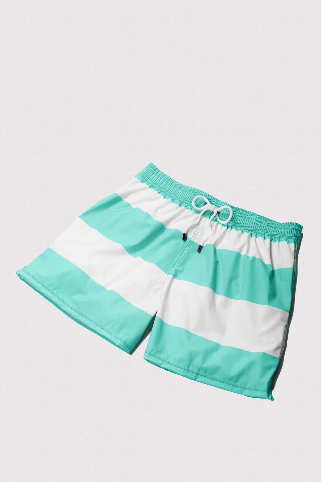 Baha Aqua & White Swim Shorts