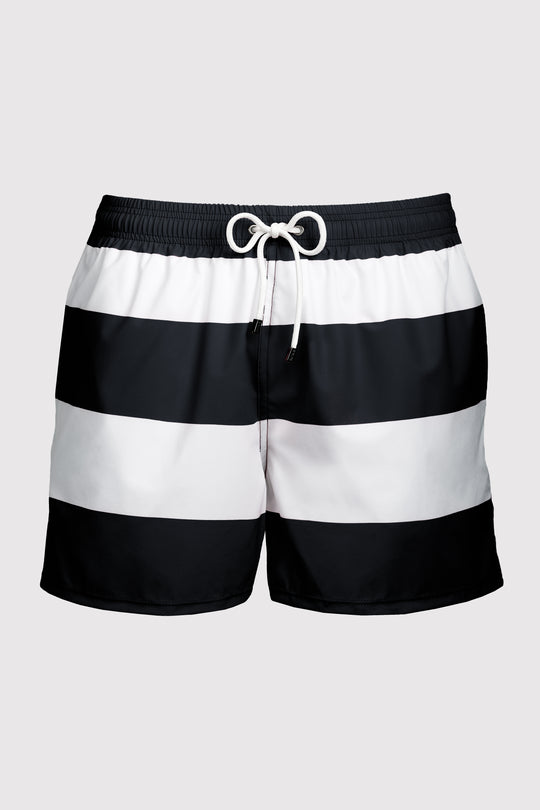 Baha Black & White Swim Shorts