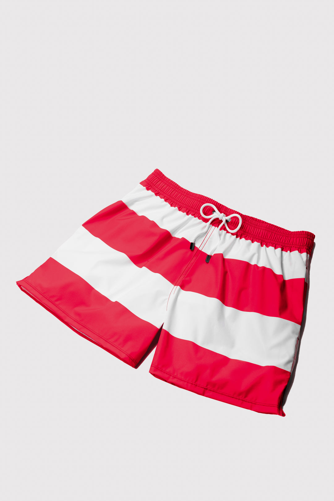 Baha Red & White Swim Shorts