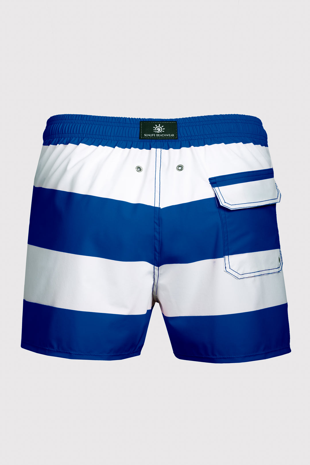 Baha Navy Blue & White Swim Shorts