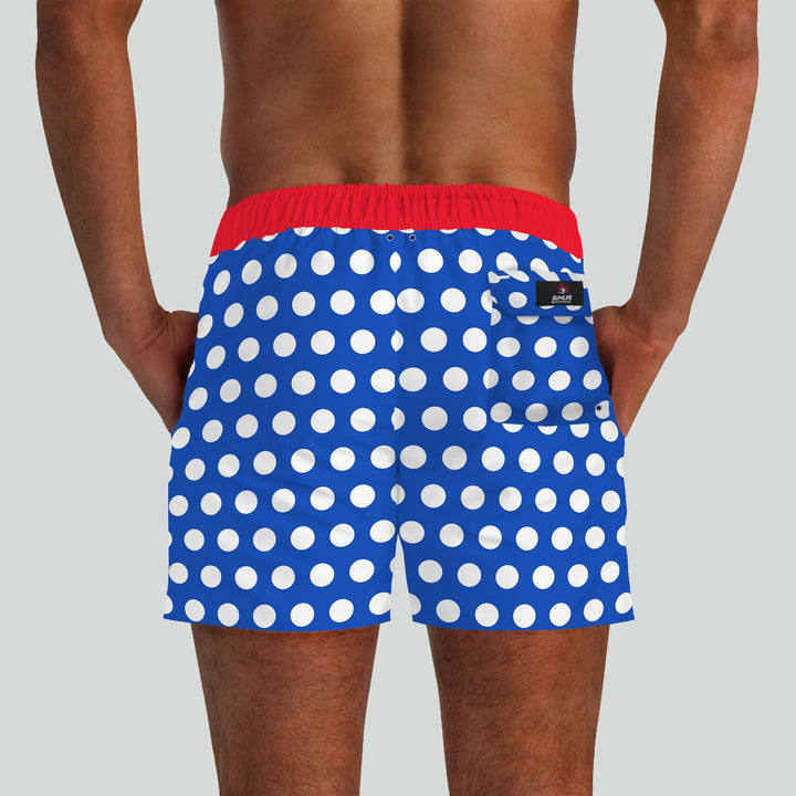 Big Sur Royal Blue Red Boardshorts