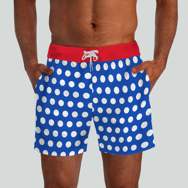 Big Sur Royal Blue Red Boardshorts