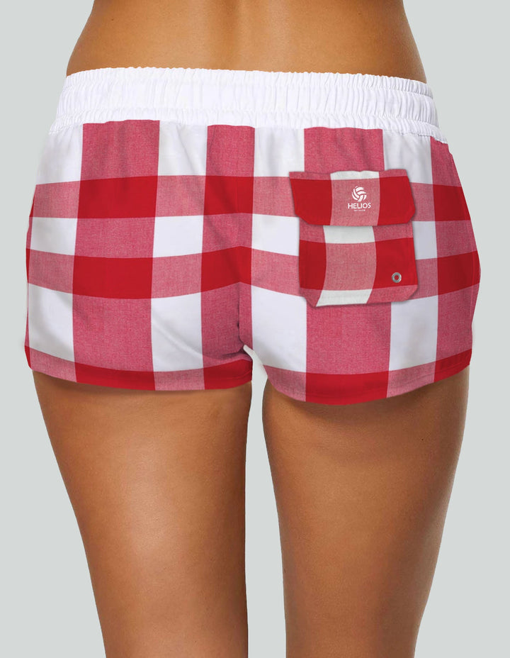 Plaid White & Red