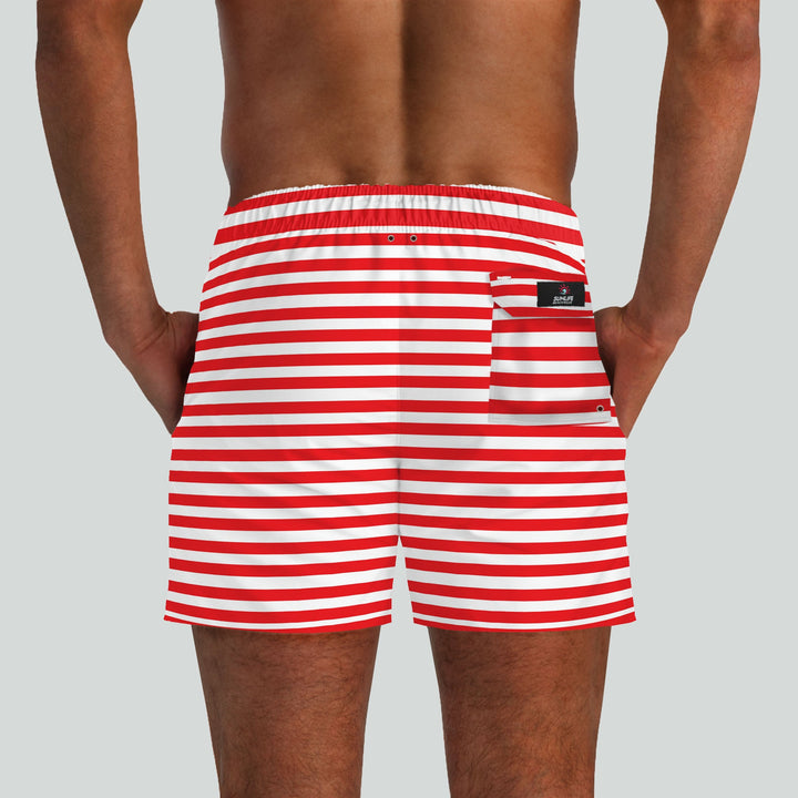 Malibu Red & White Boardshorts