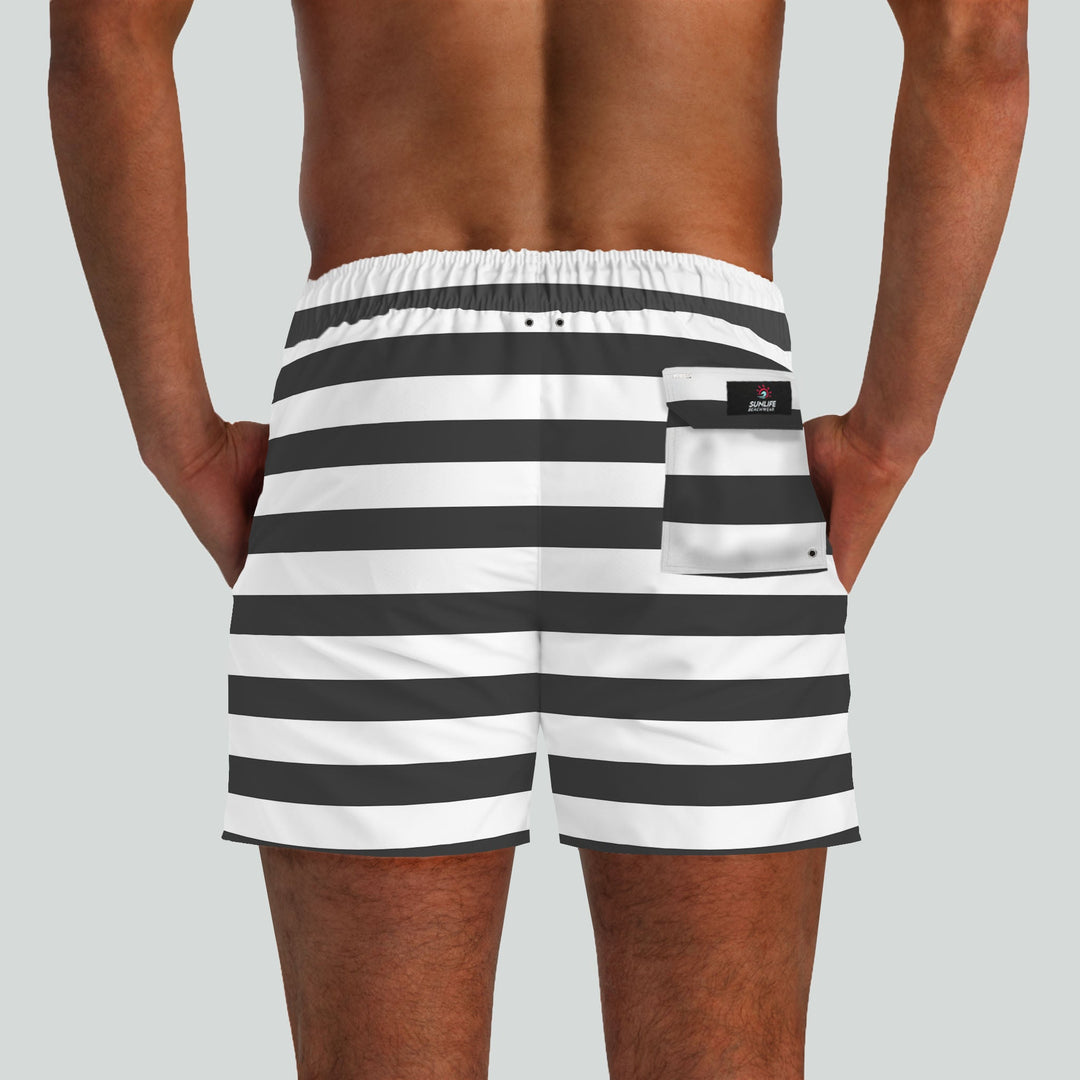 Monterey Black & White Boardshorts