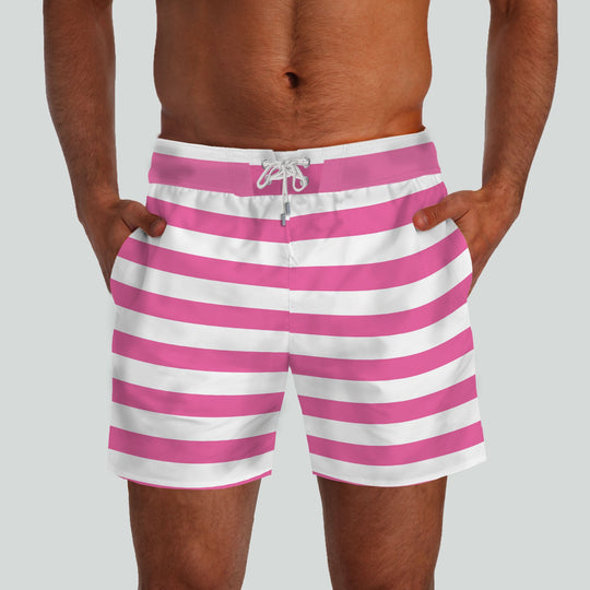 Monterey Pink & White Boardshorts