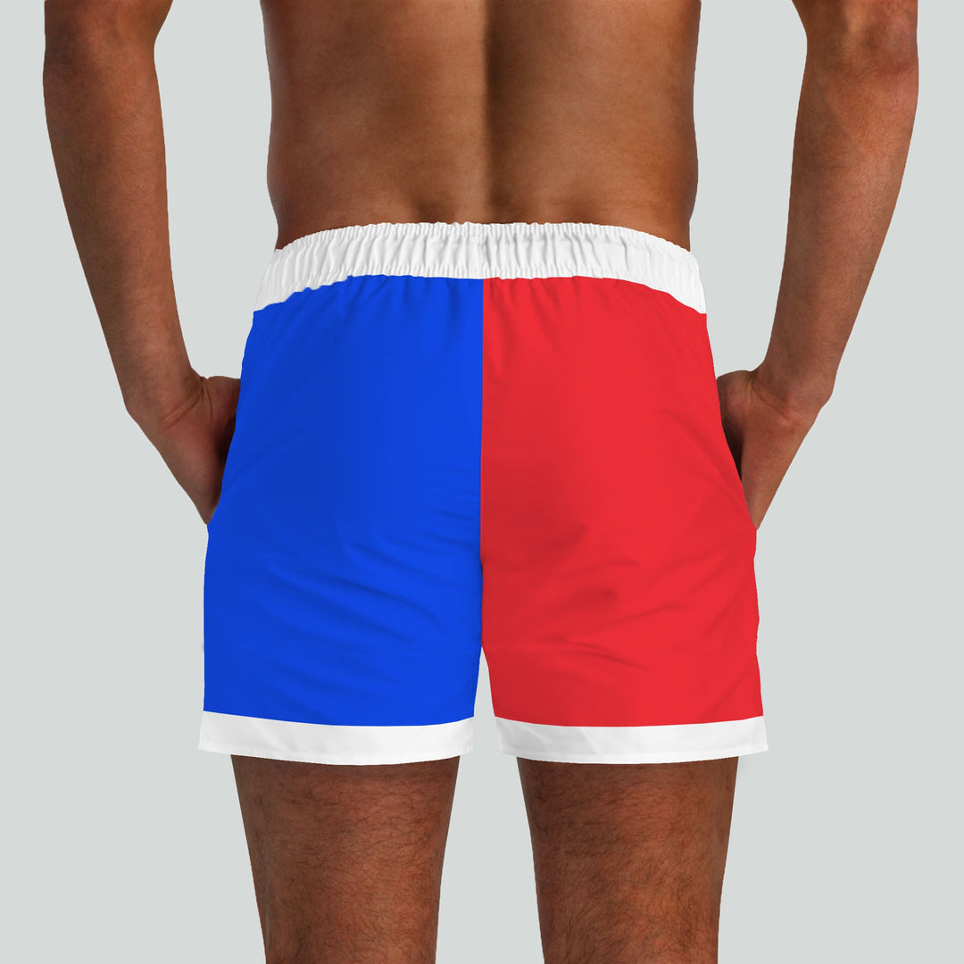 Outer Banks Red & Blue Swim Shorts