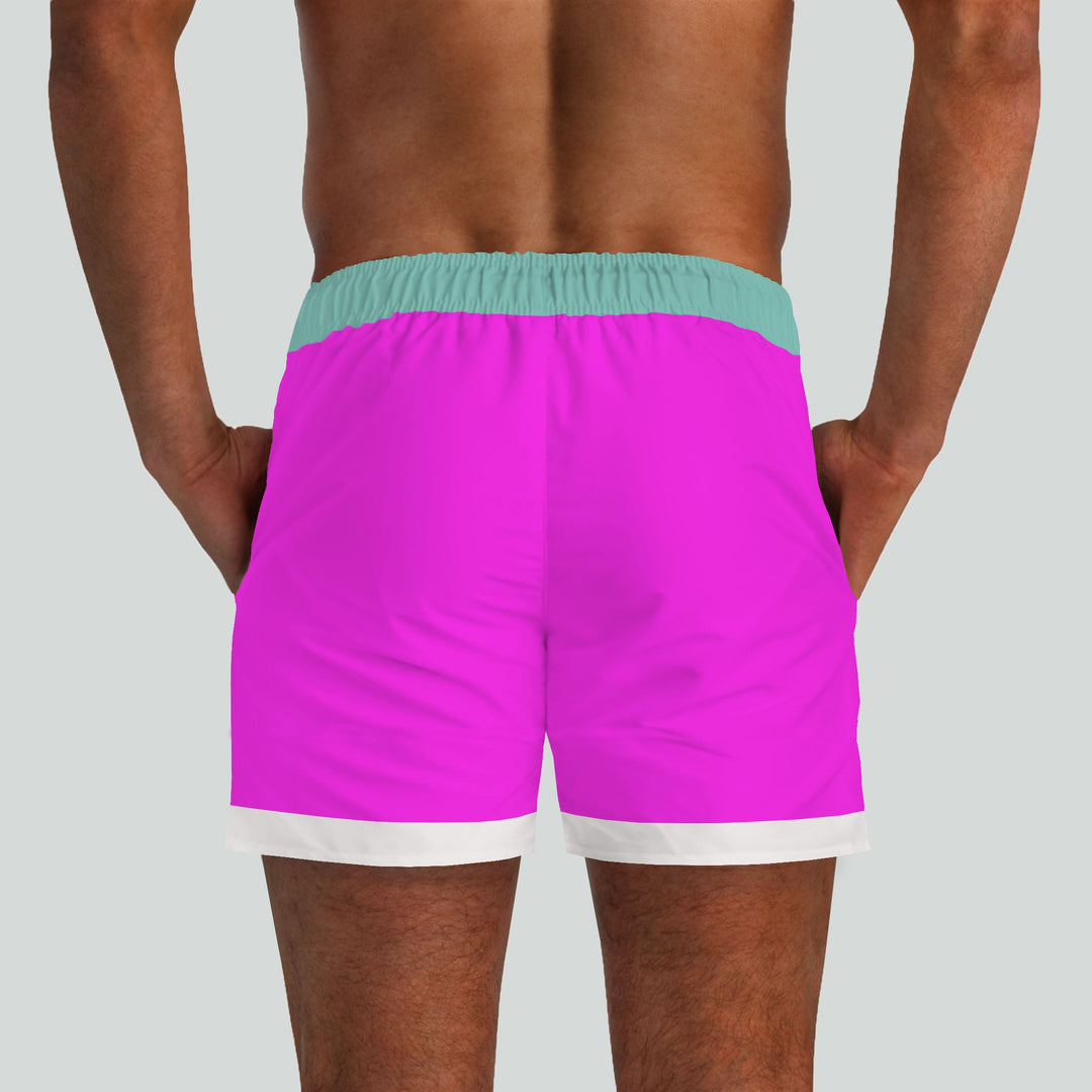 South Beach Fuchsia Swim Shorts