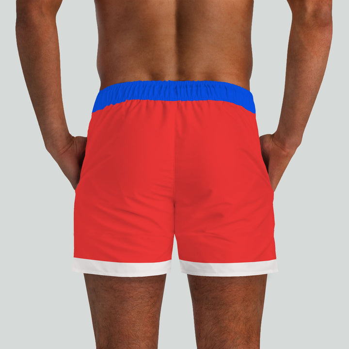 South Beach Red Swim Shorts