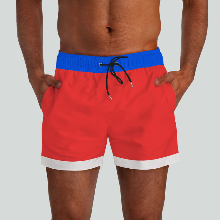 South Beach Red Swim Shorts